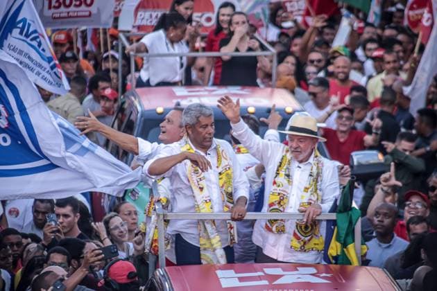 RECORD DATE NOT STATED CAMPANHA POLÃ?TICA DO PRESIDENTE LULA Salvador (BA), August 28, 2026 Campaign event for President Lula, Governor JerÃ nimo, and Senator Jaques Wagner, held in the Liberdade neighborhood of Salvador on Friday afternoon (28). IMAGO Joao Aurelio Bahia Brasil Copyright: xJoaoxAureliox