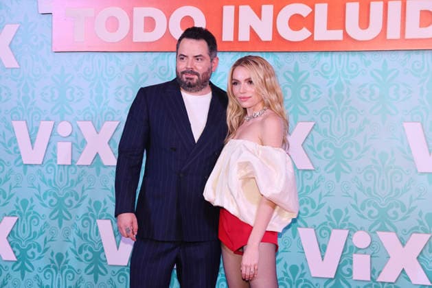 Hotel Todo Incluido Red Carpet Premiere Jose Eduardo Derbez and Sofia Castro attend the red carpet premiere of the ViX original TV series Hotel Todo Incluido at Antara Polanco on August 27, 2026 in Mexico City, Mexico. (Photo by Yamak Perea Eyepix Group) Copyright: xYamakxPerea xEyepixxGroupx YP_27082026_196549