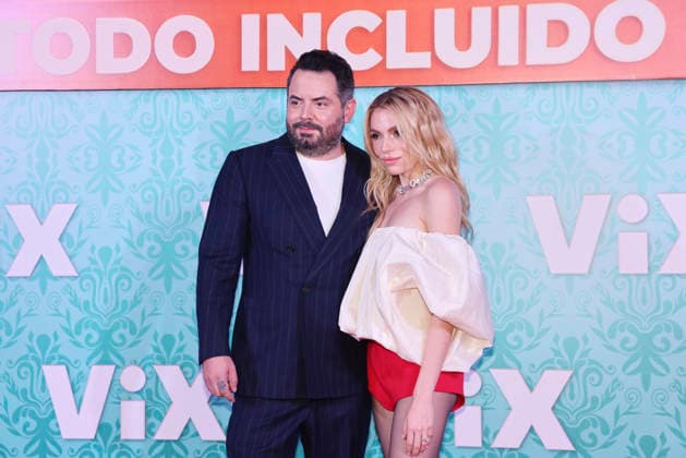 Hotel Todo Incluido Red Carpet Premiere Jose Eduardo Derbez and Sofia Castro attend the red carpet premiere of the ViX original TV series Hotel Todo Incluido at Antara Polanco on August 27, 2026 in Mexico City, Mexico. (Photo by Yamak Perea Eyepix Group) Copyright: xYamakxPerea xEyepixxGroupx YP_27082026_196552