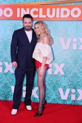 Hotel Todo Incluido Red Carpet Premiere Jose Eduardo Derbez and Sofia Castro attend the red carpet premiere of the ViX original TV series Hotel Todo Incluido at Antara Polanco on August 27, 2026 in Mexico City, Mexico. (Photo by Yamak Perea Eyepix Group) Copyright: xYamakxPerea xEyepixxGroupx YP_27082026_196553