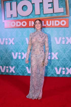 Hotel Todo Incluido Red Carpet Premiere Regina Pavon attends the red carpet premiere of the ViX original TV series Hotel Todo Incluido at Antara Polanco on August 27, 2026 in Mexico City, Mexico. (Photo by Yamak Perea Eyepix Group) Copyright: xYamakxPerea xEyepixxGroupx YP_27082026_196614