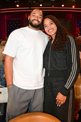 Tyler Mabry and Yemisi Mabry during the taping of the MDR talk show Riverboat in Studio 3 at Media City Leipzig, Leipzig, August 28, 2026 Foto:xM.xWehnertx xFuturexImagex riverboat_6803