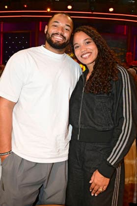 Tyler Mabry and Yemisi Mabry during the taping of the MDR talk show Riverboat in Studio 3 at Media City Leipzig, Leipzig, August 28, 2026 Foto:xM.xWehnertx xFuturexImagex riverboat_6804