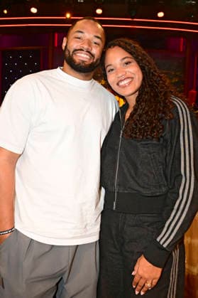 Tyler Mabry and Yemisi Mabry during the taping of the MDR talk show Riverboat in Studio 3 at Media City Leipzig, Leipzig, August 28, 2026 Foto:xM.xWehnertx xFuturexImagex riverboat_6805