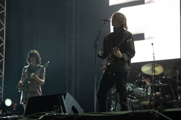 Geese perform at Reading Festival 2026 Friday - Little John s Farm, Reading, UK Guitarist Emily Green and lead singer Cameron Winter of American Rock band Geese performs on the Gallery Stage at Reading Festival 2026, Little John s Farm, Reading, England, UK on Friday 28 August 2026., Credit:Justin Ng Avalon UK, England, Reading, Little John s Farm Copyright: xJustinxNgx xAvalonx 1129016991