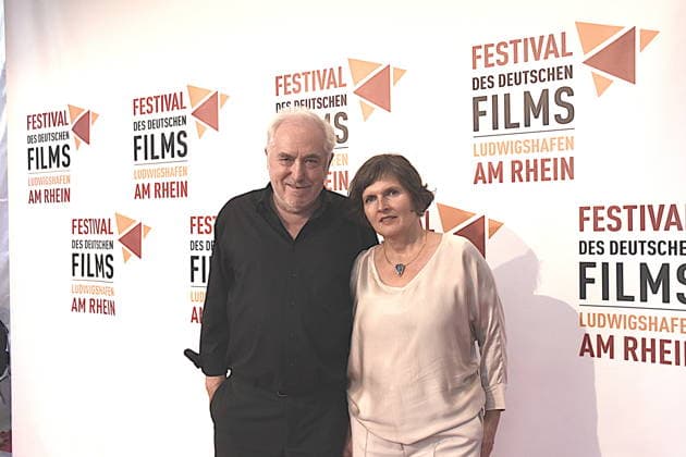 At the film screening of *Explosive Mischung* (*Tatort*), Dr. Michael Goetz, Festival Director, and Daniela Goetz, Festival Director, Ludwigshafen, August 28, 2026, on the banks of the Rhine, 22nd German Film Festival 2026. Photo: Ludwigshafen