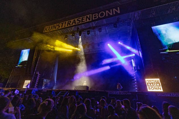 Felicia Bianco at the Rheinkilometer 652 Open Air at the Kunst Rasen in Bonn on August 28, 2026. Cologne-based DJ Felicia Bianco performing an open-air DJ set at the Kunst Rasen in Bonn, Bonn-Gronau, North Rhine-Westphalia, Germany Copyright: xMarcxJohnx