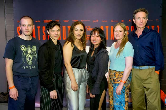 Guest, Sebastian Urzendowsky, Alev Irmak, Chen Emilie Yan, Julia Jentsch, and Arnd Klawitter at the premiere of the film *Staatsschutz* at Cinenova in Cologne, August 28, 2026 Foto:xC.xAdolph xFuturexImagex staatsschutz_6702