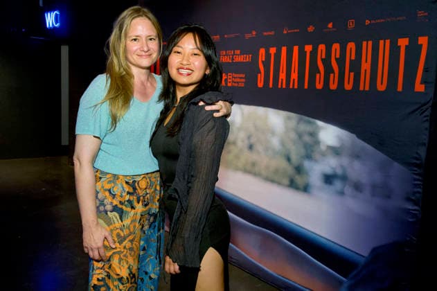 Julia Jentsch and Chen Emilie Yan at the premiere of the film *Staatsschutz* at Cinenova in Cologne, August 28, 2026 Foto:xC.xAdolph xFuturexImagex staatsschutz_6711
