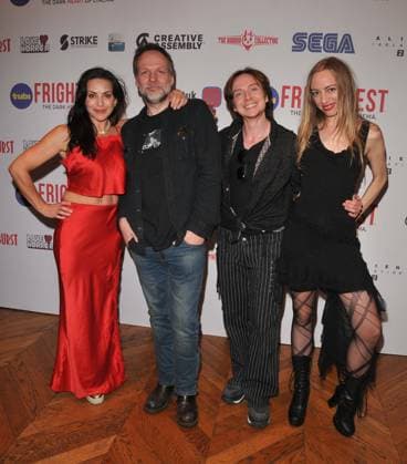 Electric Meat world premiere, London Emily Booth, Dan Schaffer, Caspian Faye and Nina Courson at the Electric Meat world premiere, FrightFest film festival day 2, Odeon Luxe Leicester Square, Leicester Square, on Friday 28 August 2026 in London, England, UK. CAP CAN CAN London UK Great Britain Copyright: xCanxNguyen CapitalxPicturesx