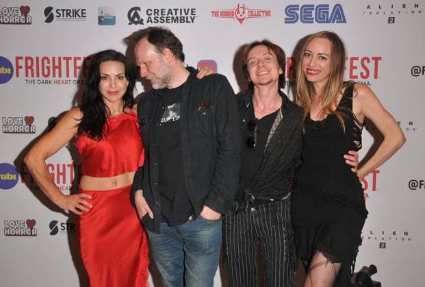 Electric Meat world premiere, London Emily Booth, Dan Schaffer, Caspian Faye and Nina Courson at the Electric Meat world premiere, FrightFest film festival day 2, Odeon Luxe Leicester Square, Leicester Square, on Friday 28 August 2026 in London, England, UK. CAP CAN CAN London UK Great Britain Copyright: xCanxNguyen CapitalxPicturesx