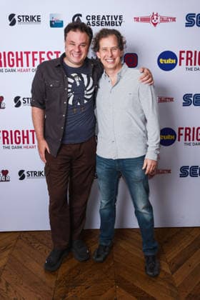 Uk Premiere Of The Fright Stuff on Saturday 29 August 2026 Mike Meyer, John Laflamboy attends the media wall for the Uk Premiere Of The Fright Stuff during Tubi Frightfest 2026 on Saturday 29 August 2026 at Odeon Luxe Leicester Square, London. ., Credit:Julie Edwards Avalon  Copyright: xJuliexEdwardsx xAvalonx 1129087181