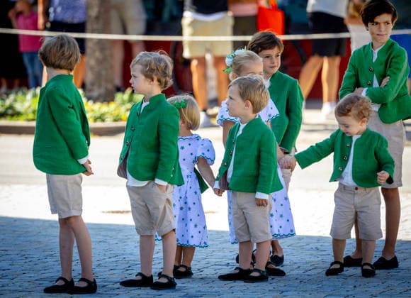 29-08-2026 Wedding of Countess Marie-Therese von Waldburg zu Zeil und Trauchburg with Prince Philipp von Oettingen-Wallerstein in the St. Verena Church in Bad Wurzach. bridal party children Â  Copyright: xPPEx