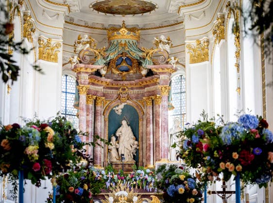 29-08-2026 Wedding of Countess Marie-Therese von Waldburg zu Zeil und Trauchburg with Prince Philipp von Oettingen-Wallerstein in the St. Verena Church in Bad Wurzach. Â  Copyright: xPPEx