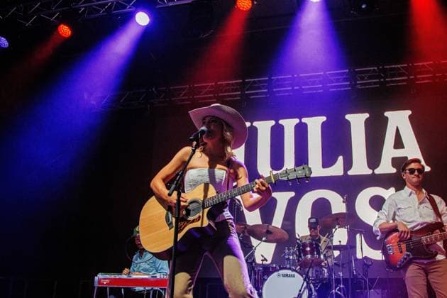 August 28, 2026, Edmonton, Alberta, Canada: Canadian Country Music Artist Julia Vos performs at First Boots and Hearts West Country Music Festival..Julia Vos became the first artist to perform at Boots and Hearts West in Edmonton. She had released her latest single Cigarette Sundays at midnight before performing it for the first time live at Boots and Hearts. Edmonton Canada - ZUMAs197 20260828_aaa_s197_322 Copyright: xRonxPalmerx