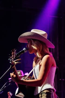 August 28, 2026, Edmonton, Alberta, Canada: Canadian Country Music Artist Julia Vos performs at First Boots and Hearts West Country Music Festival..Julia Vos became the first artist to perform at Boots and Hearts West in Edmonton. She had released her latest single Cigarette Sundays at midnight before performing it for the first time live at Boots and Hearts. Edmonton Canada - ZUMAs197 20260828_aaa_s197_325 Copyright: xRonxPalmerx