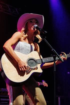 August 28, 2026, Edmonton, Alberta, Canada: Canadian Country Music Artist Julia Vos performs at First Boots and Hearts West Country Music Festival..Julia Vos became the first artist to perform at Boots and Hearts West in Edmonton. She had released her latest single Cigarette Sundays at midnight before performing it for the first time live at Boots and Hearts. Edmonton Canada - ZUMAs197 20260828_aaa_s197_327 Copyright: xRonxPalmerx