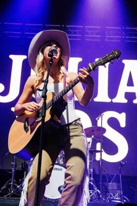 August 28, 2026, Edmonton, Alberta, Canada: Canadian Country Music Artist Julia Vos performs at First Boots and Hearts West Country Music Festival..Julia Vos became the first artist to perform at Boots and Hearts West in Edmonton. She had released her latest single Cigarette Sundays at midnight before performing it for the first time live at Boots and Hearts. Edmonton Canada - ZUMAs197 20260828_aaa_s197_329 Copyright: xRonxPalmerx