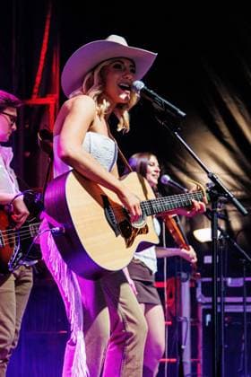 August 28, 2026, Edmonton, Alberta, Canada: Canadian Country Music Artist Julia Vos performs at First Boots and Hearts West Country Music Festival..Julia Vos became the first artist to perform at Boots and Hearts West in Edmonton. She had released her latest single Cigarette Sundays at midnight before performing it for the first time live at Boots and Hearts. Edmonton Canada - ZUMAs197 20260828_aaa_s197_330 Copyright: xRonxPalmerx