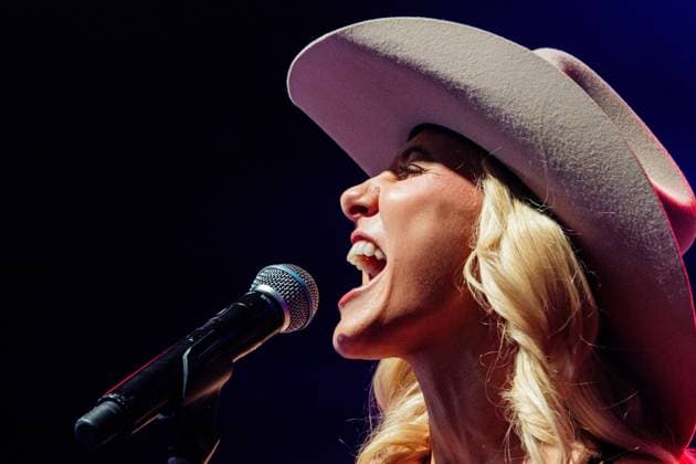 August 28, 2026, Edmonton, Alberta, Canada: Canadian Country Music Artist Julia Vos performs at First Boots and Hearts West Country Music Festival..Julia Vos became the first artist to perform at Boots and Hearts West in Edmonton. She had released her latest single Cigarette Sundays at midnight before performing it for the first time live at Boots and Hearts. Edmonton Canada - ZUMAs197 20260828_aaa_s197_333 Copyright: xRonxPalmerx