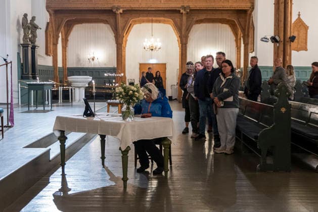 King Harald V has died Kristiansand 20260829 People are gathering at the Cathedral in Kristiansand to light candles and sign the condolence book on Saturday, after King Harald V died on Friday morning. Photo: Tor Erik Schroder, NTB, Kristiansand, Norway 5l7dcA1c5XI EDITORIAL USE ONLY Ref BNC5l7dcA1c5XI jpg  Copyright: xTorxErikxSchroderx xNTBx