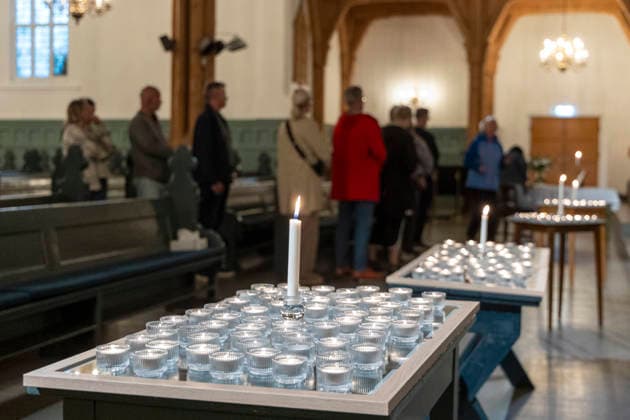 King Harald V has died in Kristiansand, August 29, 2026. People are gathering at the Cathedral in Kristiansand to light candles and sign the condolence book on Saturday, after King Harald V died on Friday morning. Photo: Tor Erik Schroder, NTB, Kristiansand, Norway f0NI0tI2TXU EDITORIAL USE ONLY Ref BNCf0NI0tI2TXU jpg  Copyright: xTorxErikxSchroderx xNTBx