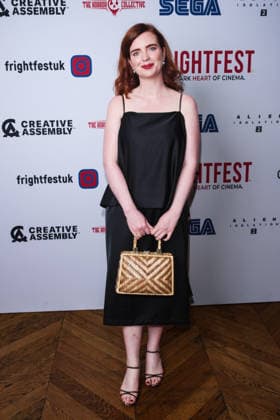 World Premiere Of First Blood: Binding Eva on Saturday 29 August 2026 Catherine Deevy attends the media wall for the World Premiere Of First Blood: Binding Eva during Tubi Frightfest 2026 on Saturday 29 August 2026 at Odeon Luxe Leicester Square, London. ., Credit:Julie Edwards Avalon  Copyright: xJuliexEdwardsx xAvalonx 1129138940