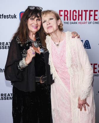 Hammer Legends on Saturday 29 August 2026 Caroline Munroe, Madeline Smith photographed at the media wall for the Hammer Legends during Tubi Frightfest 2026 on Saturday 29 August 2026 at Odeon Luxe Leicester Square, London. ., Credit:Julie Edwards Avalon  Copyright: xJuliexEdwardsx xAvalonx 1129163186