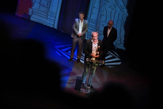 Closing Red Carpet - 19th Angouleme French-Speaking Film Festival FC Voila c est fini de Gustave Kervern remporte le Valois de diamant au festival d Angoulême attend the Closing Red Carpet at the 19th Angouleme French-Speaking Film Festival on August 29, 2026 in Angouleme, France. Photo by Franck Castel ABACAPRESS.COM Angouleme  Copyright: xCastelxFranck ABACAx