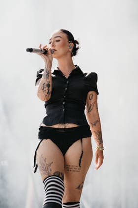 Austrian singer Victoria Claudia Zechner will perform at the Superbloom Festival 2026 in Munich’s Olympic Park. Zechner wows the audience during her performance on the festival stage in Munich’s Olympic Park, Munich, Bavaria, Germany