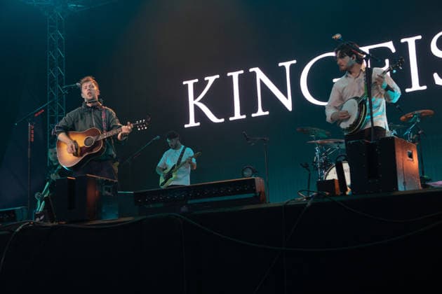 Kingfishr perform at Reading Festival 2026 Saturday - Little John s Farm, Reading, UK Lead singer Eddie Keogh and banjo player Eoghan McGrath of Irish indie folk band Kingfishr performs on The Gallery Stage at Reading Festival 2026, Little John s Farm, Reading, England, UK on Saturday 29 August 2026., Credit:Justin Ng Avalon UK, England, Reading, Little John s Farm  Copyright: xJustinxNgx xAvalonx 1129177066