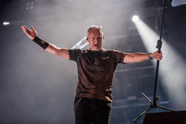 Marko Perkovic Thompson concert in Vukovar, Croatia Marko Perkovic Thompson performs on stage during his concert at Economic Zone in Vukovar, Croatia on August 29, 2026.  ZvonimirxBarisin PIXSELL