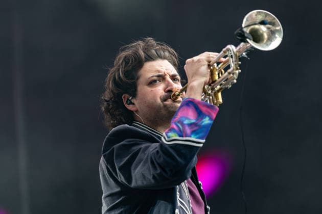 Druckluft at the Oh wie schön Festival on the Kunst Rasen in Bonn, August 29, 2026. The Bonn-based brass and performance band Druckluft during an open-air live performance on the Kunst Rasen in Bonn, Bonn, Gronau, North Rhine-Westphalia, Germany Copyright: xMarcxJohnx