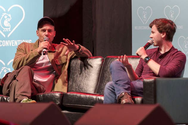 Daniel Bonjour and Chandler Riggs at German Walker Con 2026 at the Turbinenhalle in Oberhausen, August 29, 2026 Foto:xN.xKolinzx xFuturexImagex walker_con_6815