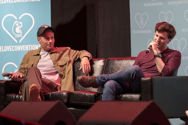 Daniel Bonjour and Chandler Riggs at German Walker Con 2026 at the Turbinenhalle in Oberhausen, August 29, 2026 Foto:xN.xKolinzx xFuturexImagex walker_con_6816
