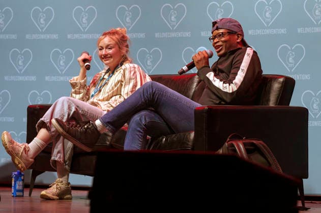 Emily Kinney and Lawrence Gilliard Jr. at the German Walker Con 2026 at the Turbinenhalle in Oberhausen, August 29, 2026 Foto:xN.xKolinzx xFuturexImagex walker_con_6842