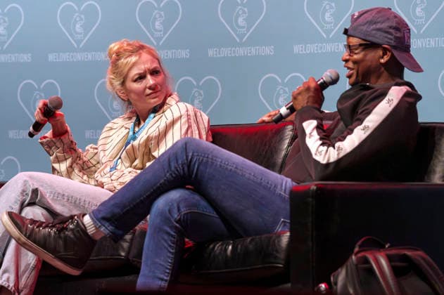 Emily Kinney and Lawrence Gilliard Jr. at the German Walker Con 2026 at the Turbinenhalle in Oberhausen, August 29, 2026 Foto:xN.xKolinzx xFuturexImagex walker_con_6845