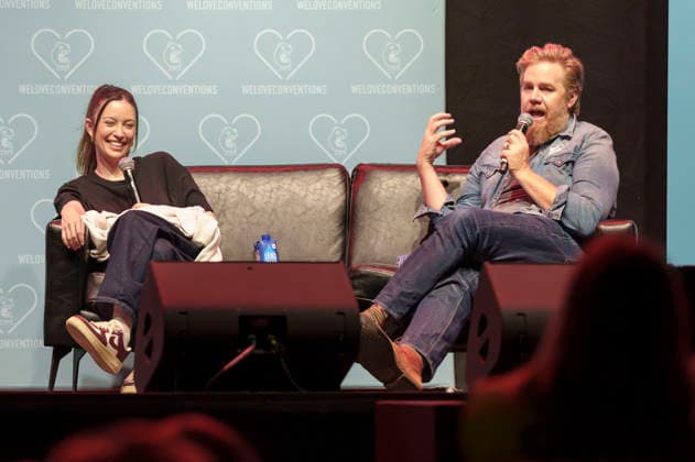 Christian Serratos and Josh McDermitt at the German Walker Con 2026 at the Turbinenhalle in Oberhausen, August 29, 2026 Foto:xN.xKolinzx xFuturexImagex walker_con_6861
