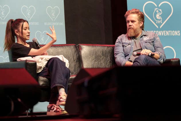 Christian Serratos and Josh McDermitt at the German Walker Con 2026 at the Turbinenhalle in Oberhausen, August 29, 2026 Foto:xN.xKolinzx xFuturexImagex walker_con_6864