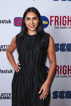 London Preview Of Synthesized on Saturday 29 August 2026 Kiran Landa attends the media wall for the London Preview Of Synthesized during Tubi Frightfest 2026 on Saturday 29 August 2026 at Odeon Luxe Leicester Square, London. ., Credit:Julie Edwards Avalon  Copyright: xJuliexEdwardsx xAvalonx 1129258060