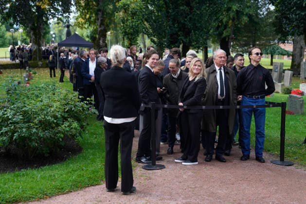 Memorial Service at Asker Church, Asker, August 30, 2026. There are crowds outside Asker Church, where a memorial service for King Harald is being held. Photo: Javad Parsa, NTB POOL, Asker, Norway, xyN3deK2qxc EDEDITORIAL USE ONLY Ref BNC POLxyN3deK2qxc jpg  Copyright: xJavadxParsax xNTBx