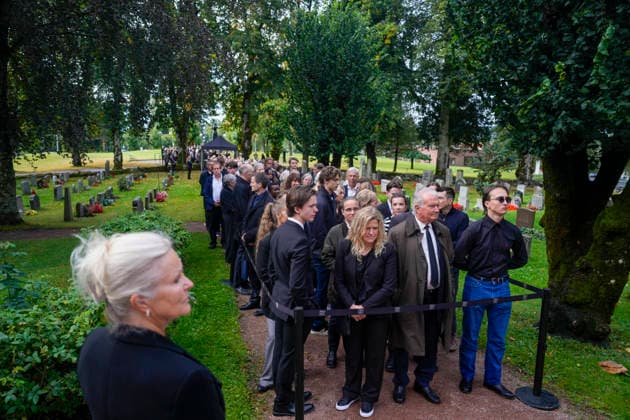 Memorial Service at Asker Church, Asker, August 30, 2026. There are crowds outside Asker Church, where a memorial service for King Harald is being held. Photo by Javad Parsa, NTB POOL, Asker, Norway, aqIC6RXK1UQ EDEDITORIAL USE ONLY Ref BNC POLaqIC6RXK1UQ jpg  Copyright: xJavadxParsax xNTBx