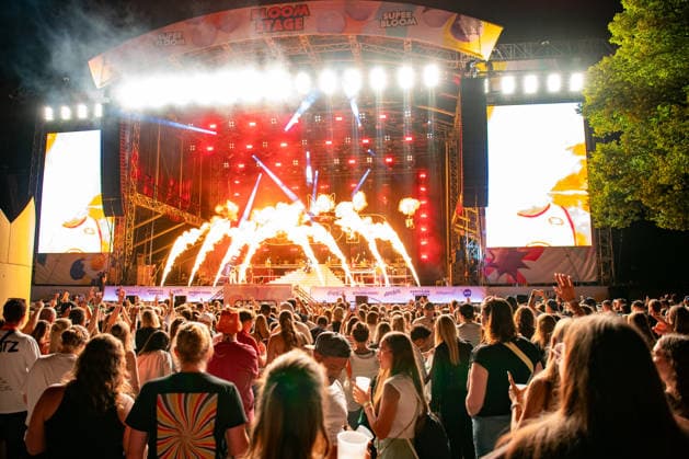 The German band SDP performing at the Superbloom Festival in Munich s Olympic Park on August 29, 2026, Munich Olympic Park, Bavaria, Germany