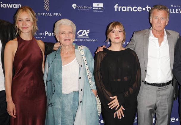 Rose Marie Perreault, Marie Christine Barrault, Marine Delplace, and Franck Dubosc at the photocall for the closing ceremony of the 19th edition of the Angoulême Francophone Film Festival, France, on August 29, 2026 Coadic Guirec Bestimage Photocall of the closing ceremony at the 19th edition of the Francophone Film Festival in Angoulême, France, on August 29, 2026 Angoulême France  Copyright: xCOADICxGUIRECx xBESTIMAGExCOADICxGUIRECx xBESTIMAGEx