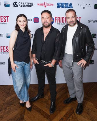 World Premiere Of The Nameless Ballad on Saturday 29 August 2026 Alana Boden, Federico Zampaglione, Michele Protino attends the media wall for the World Premiere Of The Nameless Ballad during Tubi Frightfest 2026 on Saturday 29 August 2026 at Odeon Luxe Leicester Square, London. ., Credit:Julie Edwards Avalon  Copyright: xJuliexEdwardsx xAvalonx 1129266244