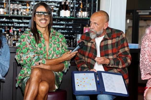 ABB HERZKICKEN Jorge Gonzalez, Holger Stanislawski, at the press conference for the Charity Kicken mit Herz event at Restaurant Karo Paul im Bunker, Feldstrasse 27, AUGUST 2026, in Hamburg, Hamburg, Germany