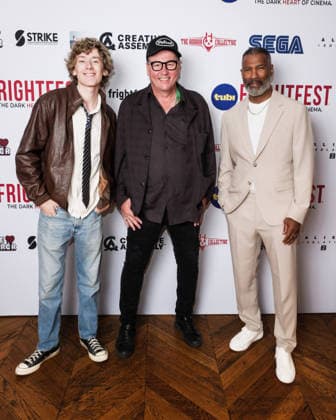 World Premiere Of Do You Want To Play on Sunday 30 August 2026 Finn Myers, Nick Lyon, Ricco Ross attends the media wall for the World Premiere Of Do You Want To Play during Tubi Frightfest 2026 on Sunday 30 August 2026 at Odeon Luxe Leicester Square, London. ., Credit:Julie Edwards Avalon  Copyright: xJuliexEdwardsx xAvalonx 1129284015