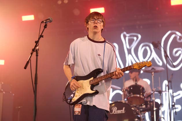 Garage Flower perform at Leeds Festival Nathan Whitehead of indie band Garage Flower performs at Leeds Festival, Bramham Park, Leeds, 30th August 2026, Credit:Mike Gray MIKE GRAY - B4227 Avalon  Copyright: xMikexGrayx xMIKExGRAYx-xB4227x xAvalonx 1129290247