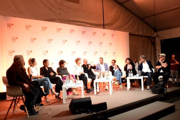 Film Discussion Film Block 10 From left: Axel Prahl, actor; 6 from left: Bibiana Beglau, actress; 7 from left: Christian Berkel,
