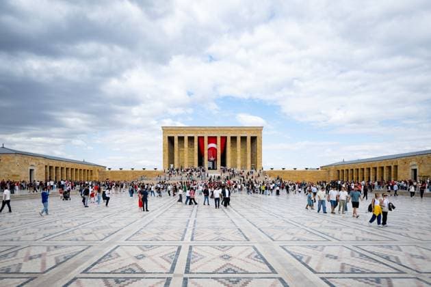 Turkiye marks 104th anniversary of Victory Day ANKARA, TURKIYE - AUGUST 30: People, including children visit Anitkabir, the mausoleum of Mustafa Kemal Ataturk, founder of the Republic of Turkiye to mark Victory Day and Turkish Armed Forces Day in Ankara, Turkiye, on August 30, 2026. Didem Mente Anadolu Ankara Turkey. Editorial use only. Please get in touch for any other usage.  Copyright: x2026xAnadoluxDidemxMentex